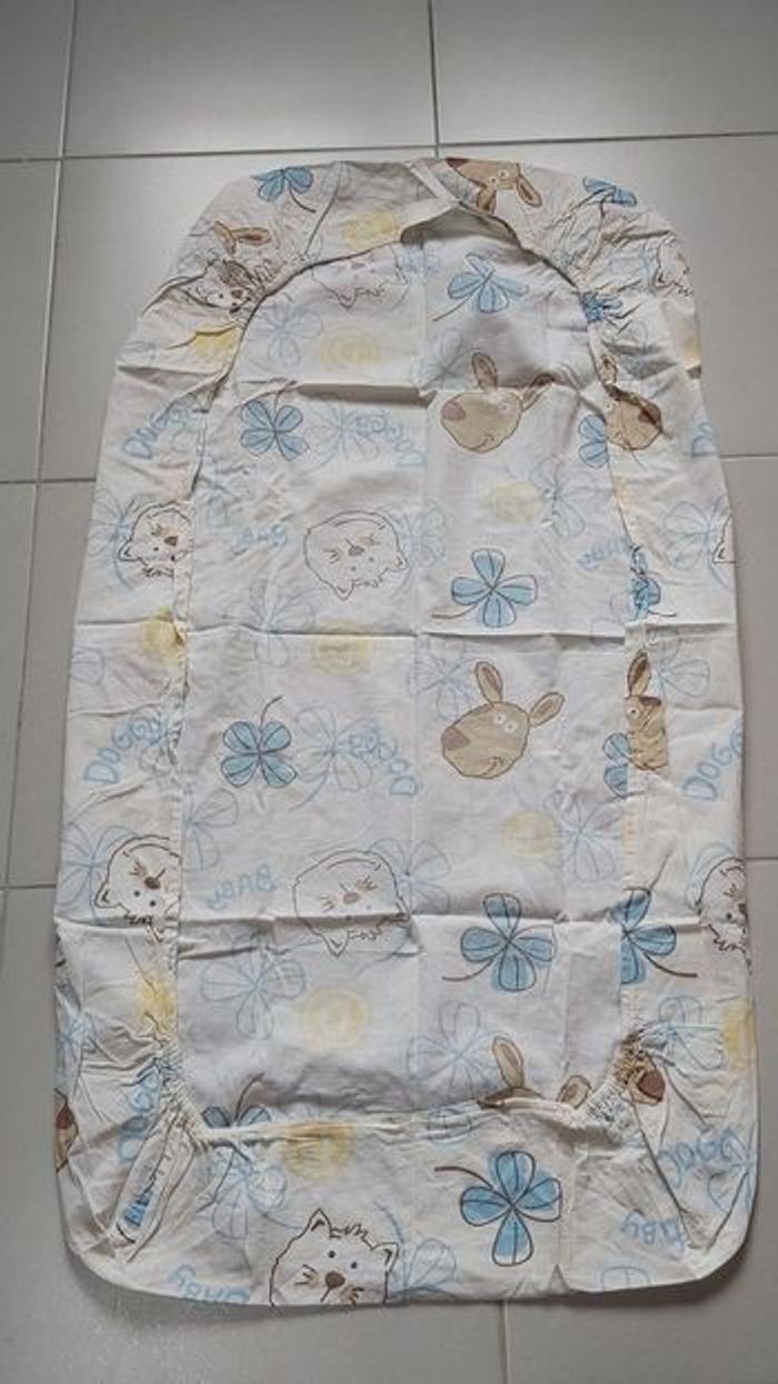 Ensemble literie tour lit drap plat et housse taie - photo numéro 6