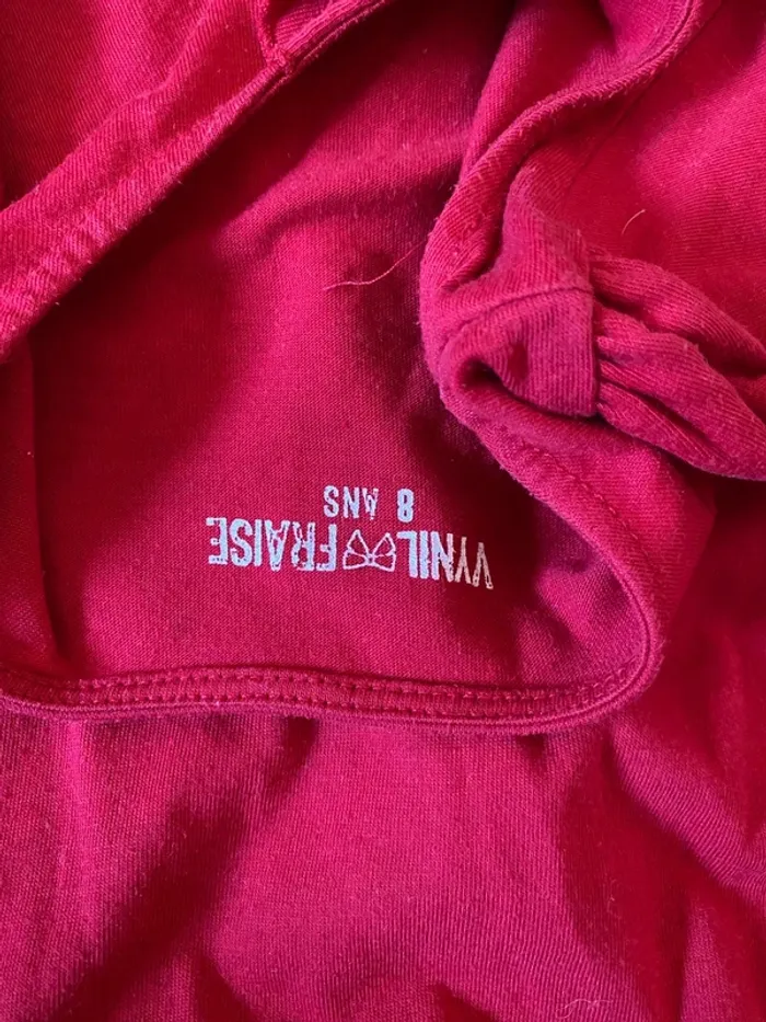 T-shirt Vinyl Fraise Taille 8 ans - photo numéro 3