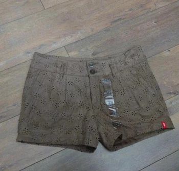Short suédine beige Camel esprit neuf t 36