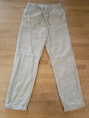 Jean jogger velour beige S
