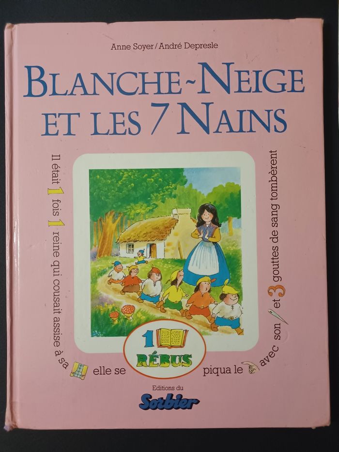 Livre rébus : Blanche neige et les 7 nains