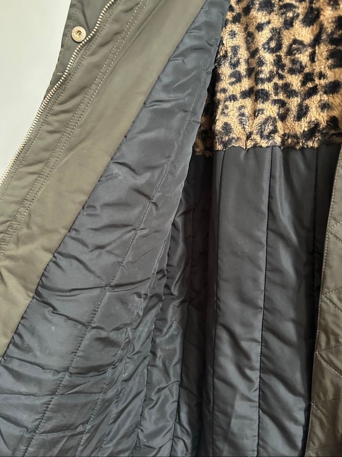 Doudoune / Parka kaki à motifs Only Taille M - photo numéro 6