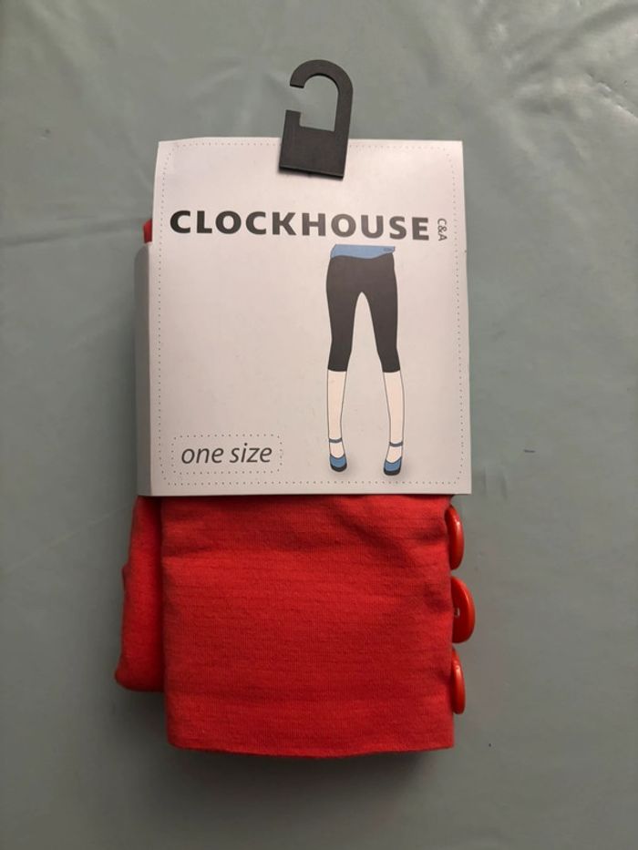 Legging au genou corail TU