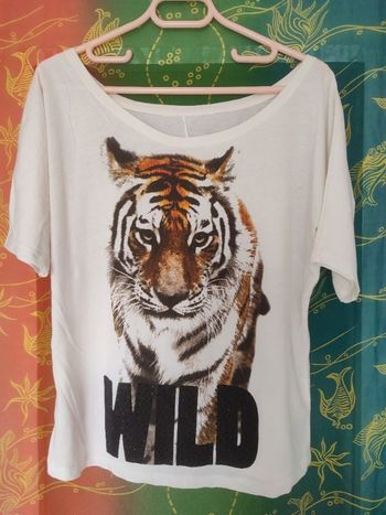 Tee-shirt motif tigre M neuf