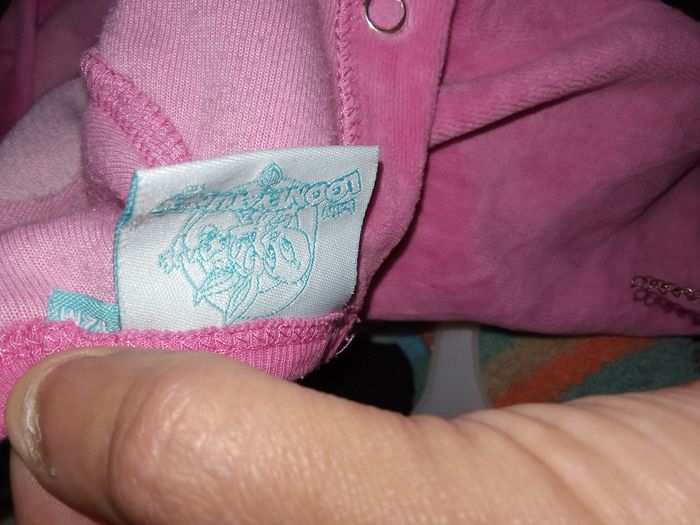 Pyjama bébé fille, 12 mois une pièce Looney Tunes hiver velour, rose - photo numéro 4