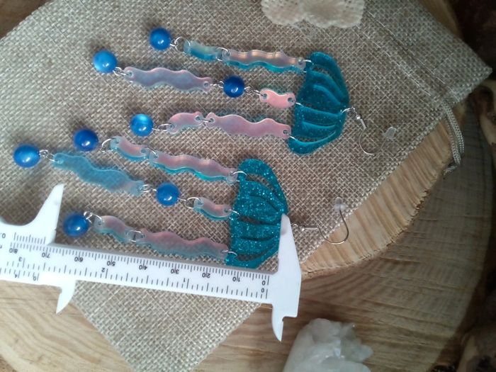 Boucles d'oreilles méduses - photo numéro 2