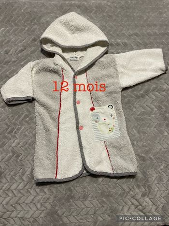 Peignoir de bain Sucre d’Orge 12 mois