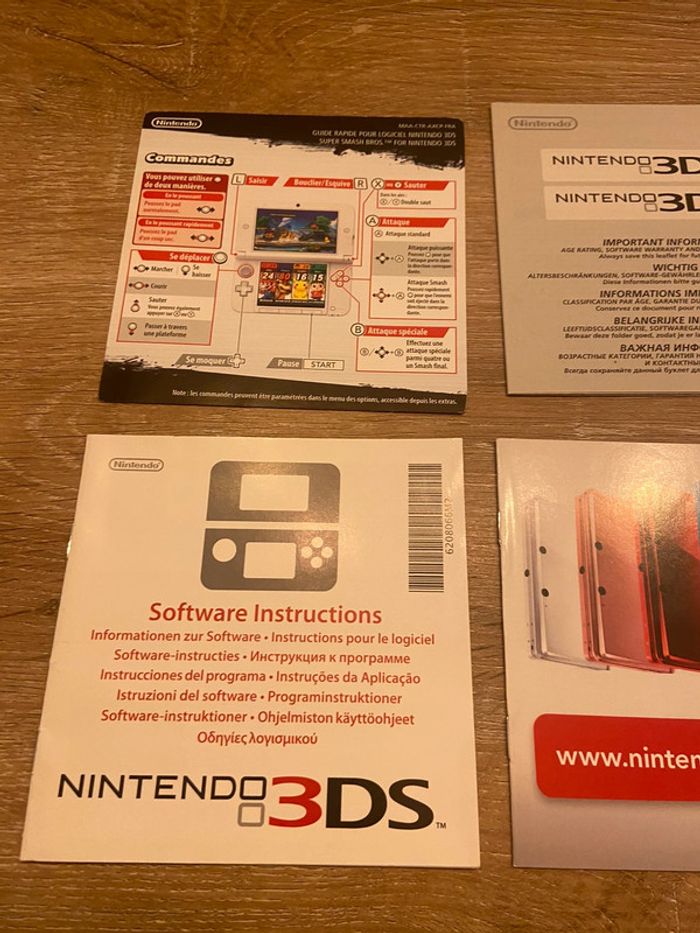 Notice du jeu super smash bros nintendo 3ds - photo numéro 4