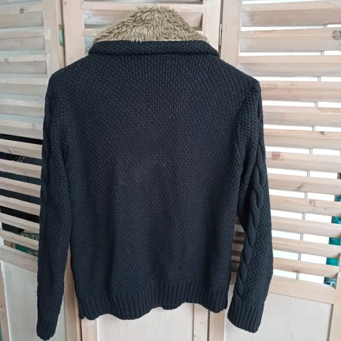 Gilet / cardigan noir homme taille M. Enzo Di Capri - photo numéro 4