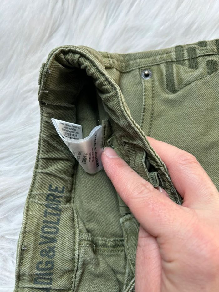 Jeans short kaki - zadig & voltaire - 6 ans - photo numéro 4