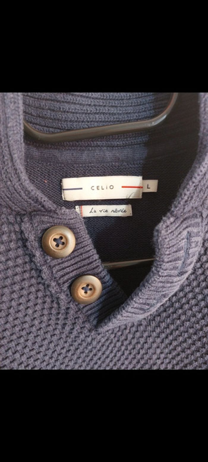 Pull bleu marine - photo numéro 2