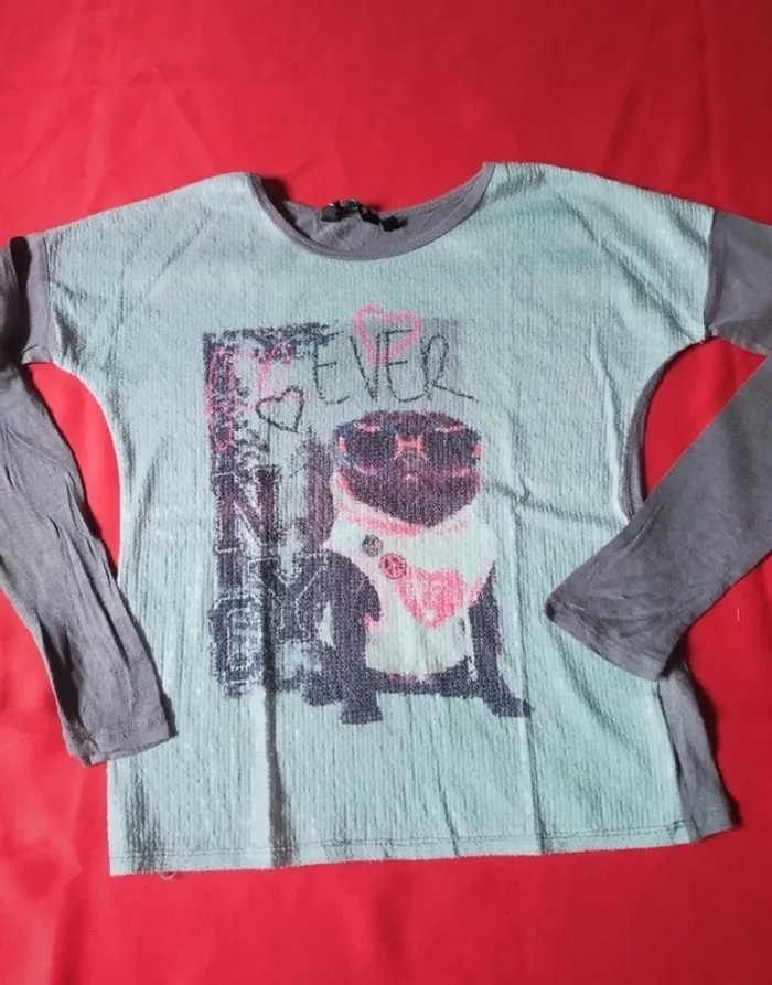 T-shirt a manches longues. Bulldog