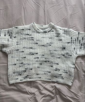 Pull blanc en maille Gémo très bon état 