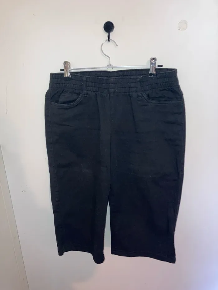 Bermuda jean noir