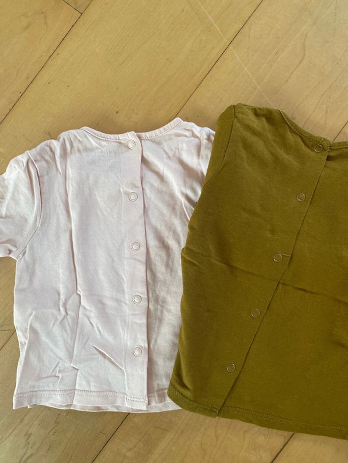 Lot 2 tee-shirts manches longues - 9 mois - Vertbaudet - photo numéro 4