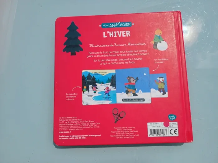 Livre animé à tirettes et roues 🛷 L'Hiver 🧣 - photo numéro 11