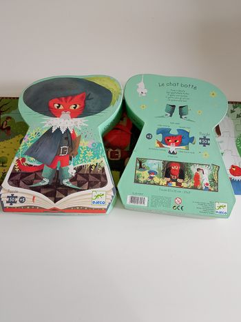 Puzzle le chat botté Djeco 50 pieces