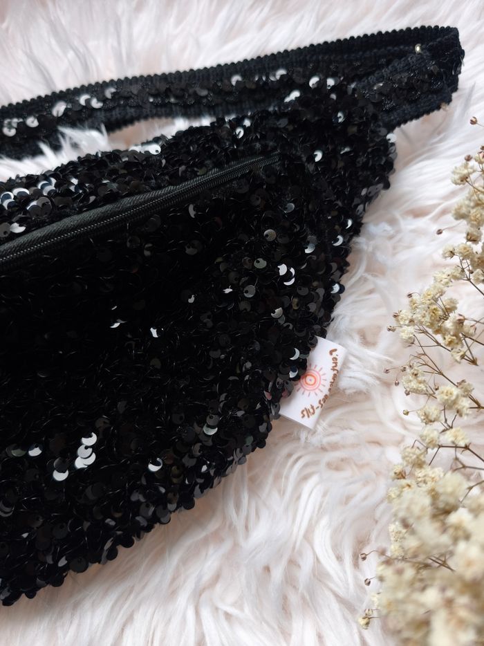 Sac banane sequin noir - photo numéro 4