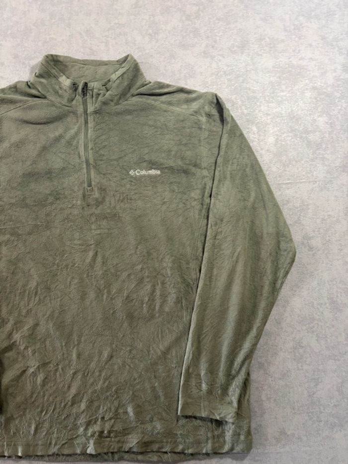 Polaire 1/4 Zip / Quarter zip Columbia Vert clair Taille XL - photo numéro 3