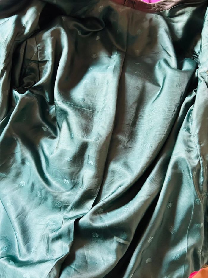 🌲Veste blazer cuir daim vert sapin vintage autrichien trachten suede leather blazer🌲 - photo numéro 14
