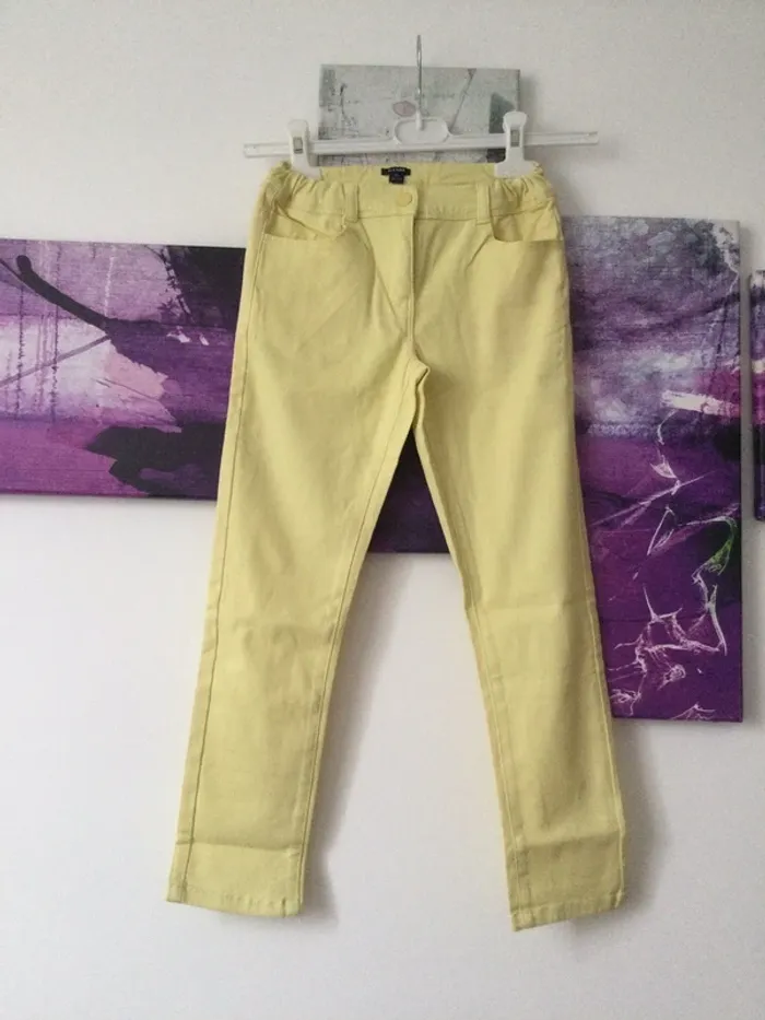 Pantalon jeans jaune 10 ans