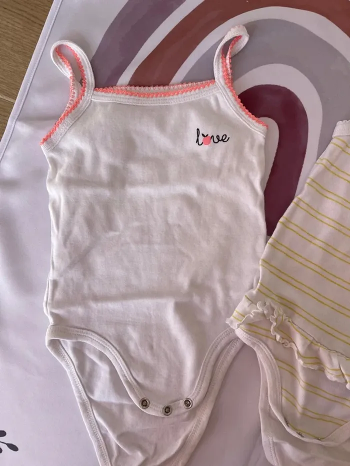 Lot de 2 bodys manches courtes – Bébé fille – Taille 18 mois (88 cm) 🌼 - photo numéro 4