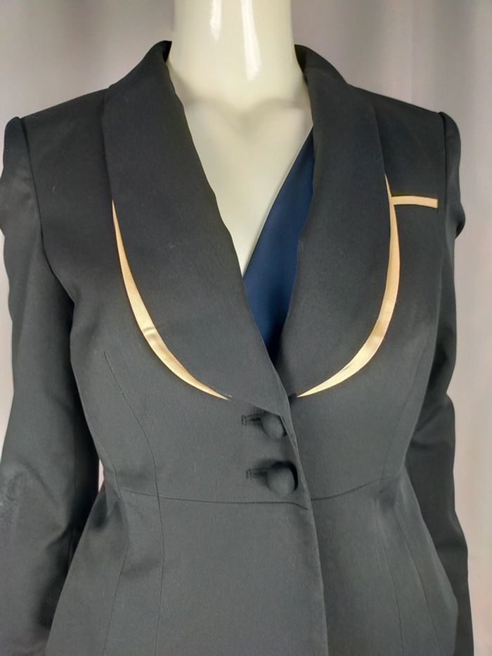 Veste tailleur noire – DE.CORP by Esprit – T. 38 - photo numéro 3