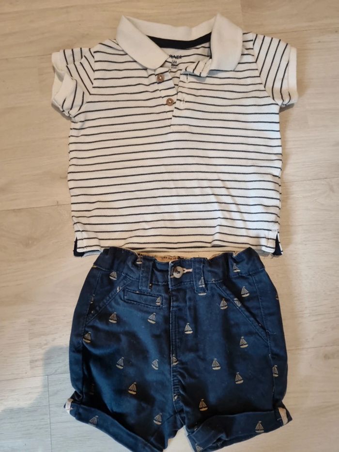 Ensemble été short 6 mois