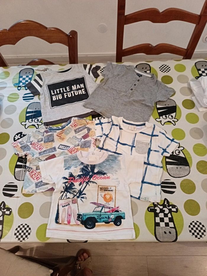 Lot de 5 tee-shirt 9/12 mois