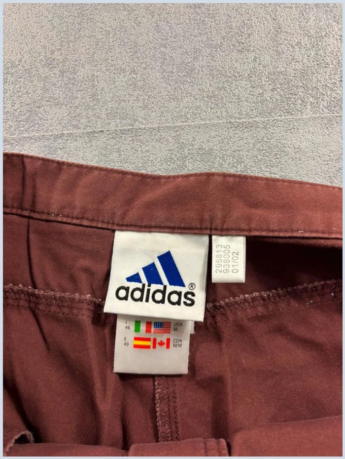Pantacourt Adidas Vintage Bordeaux et vert Taille 42 - photo numéro 8