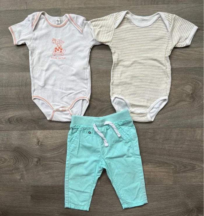 Lot printemps été taille 6 mois (14 articles) Petit bateau Tex Adidas Disney - photo numéro 8