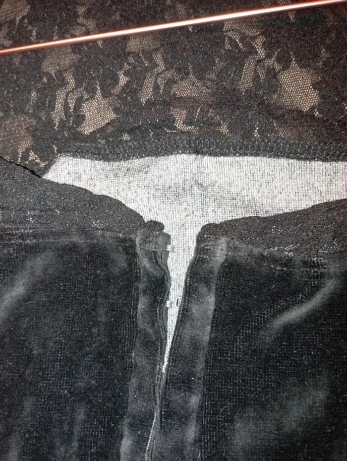 Top sexy velours et dentelle - photo numéro 4