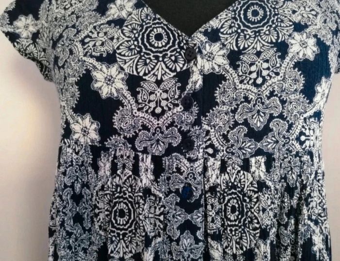 Robe de plage boutonnée bleue Jennyfer taille 36 - photo numéro 10