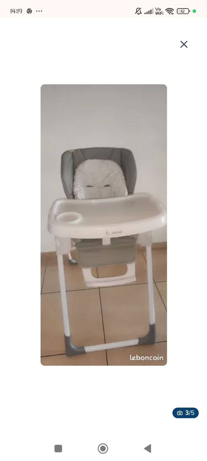 Chaise haute jané - photo numéro 2
