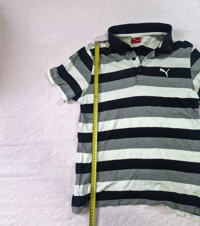 Polo a rayures , homme , Puma , Taille M - photo numéro 2