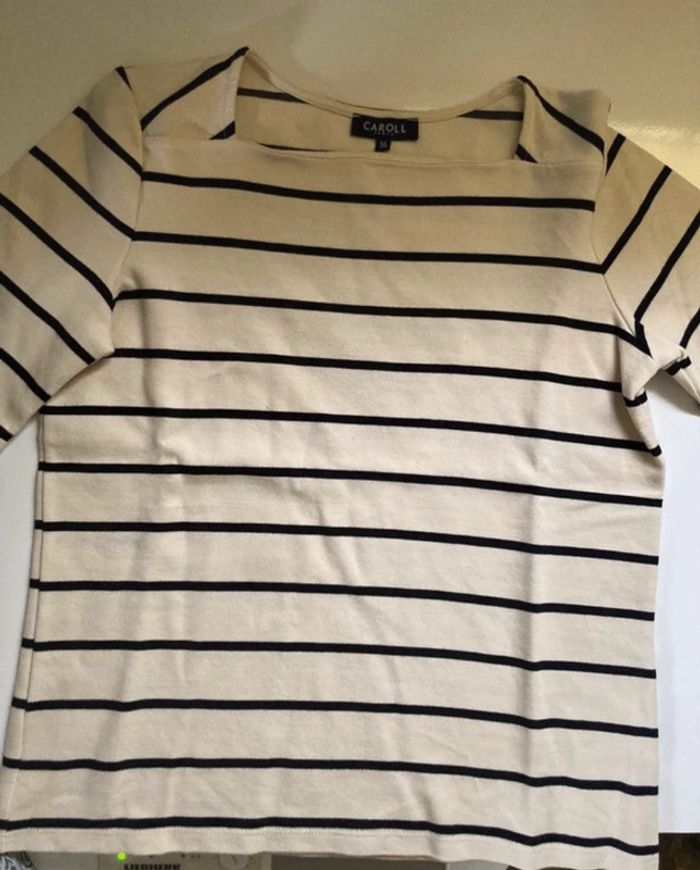 Tee shirt à rayures caroll taille 36