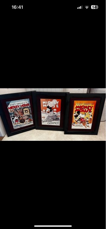 Lot de 3 tableaux  Disney