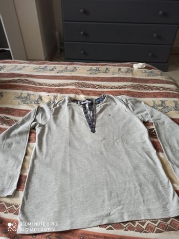 T shirt mL gris okaidi 10 ans