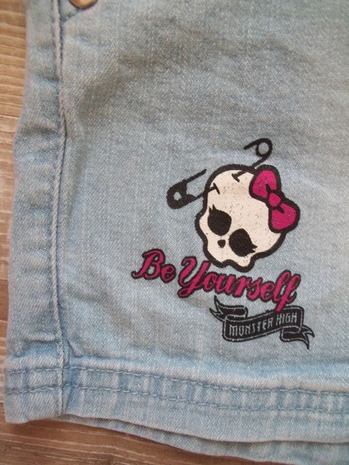 Short jean Monster High 12 ans - photo numéro 2
