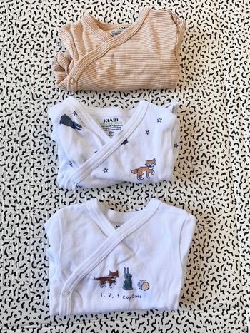 Lot bodies Naissance Kiabi