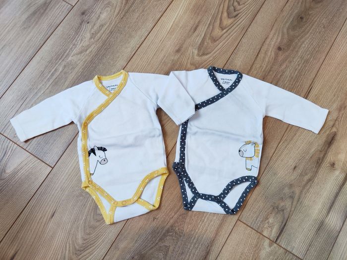 Lot de 2 bodies mixtes manches longues neufs