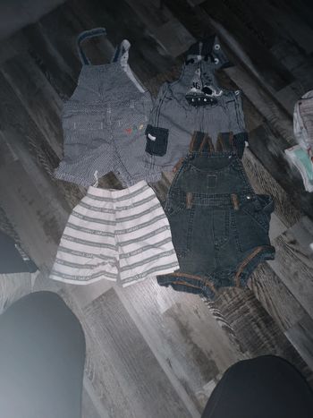 Salopettes + short 6 mois