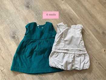 Lot de 2 robes 6 mois