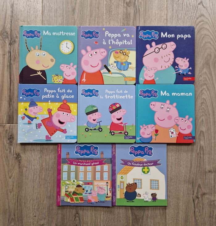Lot de 8 livres enfant peppa pig