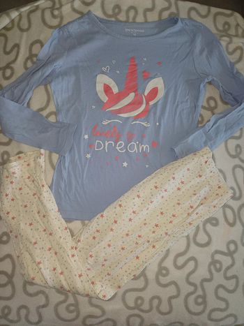 Joli pyjama coton 12 ans fille