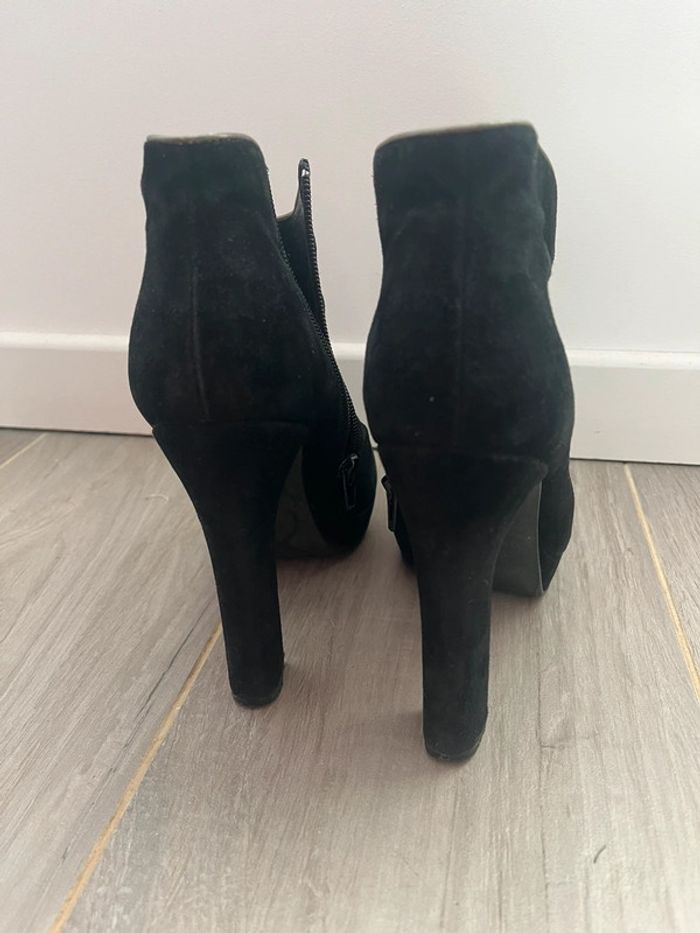 Low boots talon daim Minelli - photo numéro 3