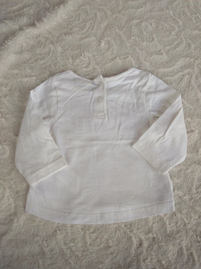 Tee shirt chemise manches longues Fille 3 mois Bichette Tao 100% coton - photo numéro 8
