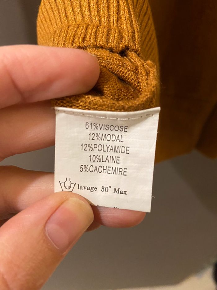 Robe pull moutarde - photo numéro 9