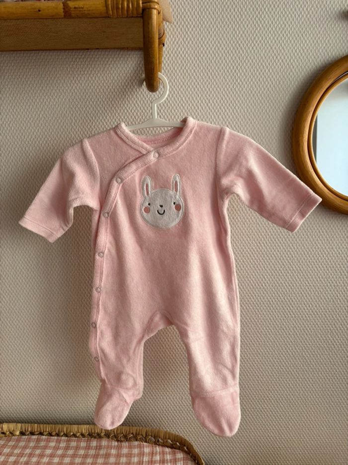 Pyjama rose petit lapin