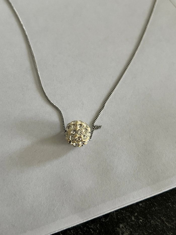 Chaîne argent avec pendentif - photo numéro 2